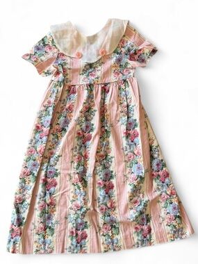 90s cotton floral dress